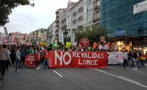 Contra la LOMCE Manifestación de estudiantes y profesores por las calles de Santander. Foto Cadena SER