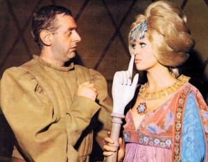 Dario Fo con su esposa Franca Rame, en los años setenta.