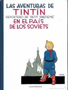 Portada de la edición castellana de 'Tintín en el país de los soviets'