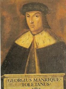 Retrato de Jorge Manrique por Juan de Borgoña