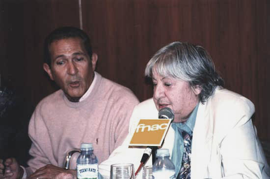 Gloria, con Antonio Gala.