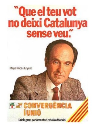 Cartel de CiU para las elecciones generales de 1982.