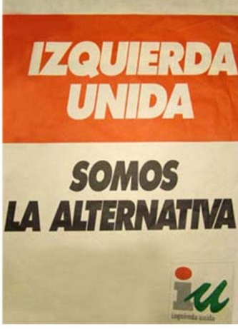 Izquierda Unida se manifestaba como “alternativa” en 1989. 