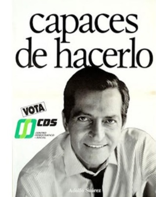 Cartel de CDS para los comicios de 1989.