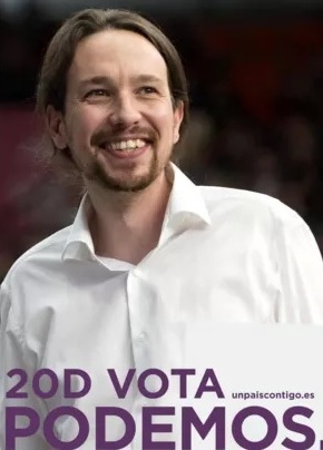 El primer cartel de Pablo Iglesias como candidato a la Moncloa.