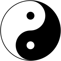 El taijitu, la forma más conocida de representar el concepto del yin y el yang