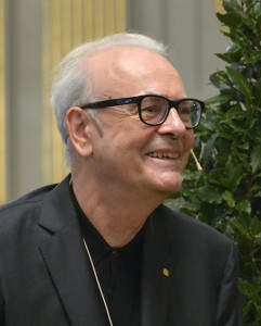 Patrick Modiano, nacido el 30 de julio de 1945, es un novelista francés, ganador del Premio Nobel de Literatura en 2014. En esta imagen está en Estocolmo durante la conferencia de prensa de la Academia Sueca, el 6 de diciembre de 2014.