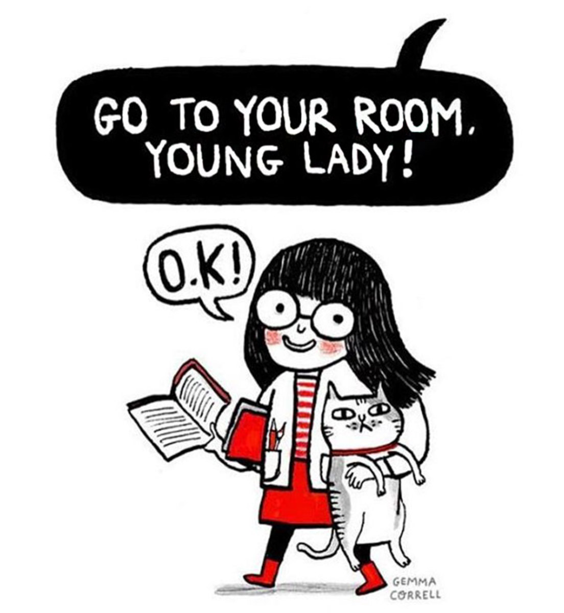 Ansiedad. Ilustración de Gemma Correll.