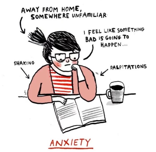 Ansiedad. Ilustración de Gemma Correll.