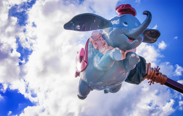 Dumbo en el Magic Kingdom, Disney World Orlando, FL