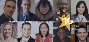 Los 10 docentes finalistas al Global Teacher Prize 2017 que aspiraban al premio de un millón de dólares y el reconocimiento de todo el mundo, entre los que se encontraba David Calle.