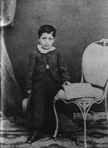 Gustav Mahler, a los seis años. Gustav Mahler, a los seis años.