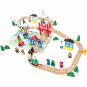Trenes de juguete de madera para niños