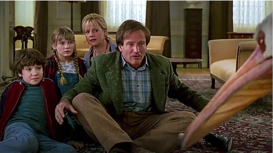 Jumanji 1995 aventuras niños trabajo en equipo