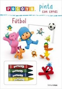 Juegos de ingenio para niños | Pocoyó pinta con ceras. Fútbol