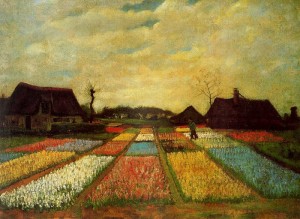 “Campo de tulipanes” de Vincent Van Gogh.