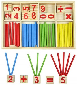 Juegos para aprender matemáticas | Bloques de madera Montessori | +5 años