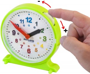 Juegos para aprender matemáticas | Reloj con fichas de actividades | De 3 a 6 años