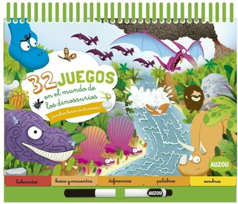 Busca y encuentra. 32 juegos en el país de los dinosaurios | +5 años | 50 páginas