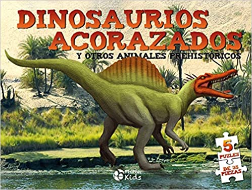 Dino Puzles. Dinosaurios acorazados. 5 puzles de 35 piezas | +8 años | 10 páginas