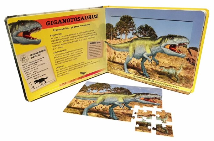 Dino Puzles. Dinosaurios peligrosos. 5 puzles de 35 piezas | +8 años | 10 páginas