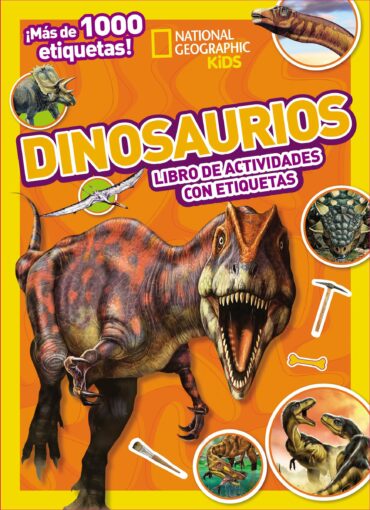 Dinosaurios. Libro de actividades con etiquetas | +5 años | 40 páginas