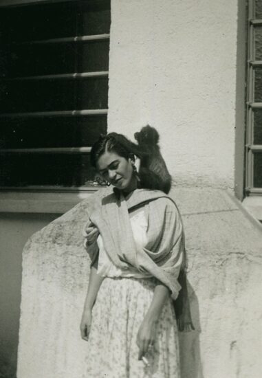 Frida con su mono Fulang Chang