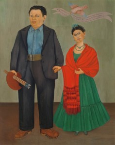 Frida y Diego Rivera | 1931 | Óleo sobre lienzo. 100 x 79 cm. | Museo de Arte Moderno de San Francisco, EEUU.