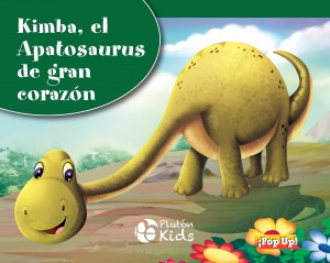 Libros de dinosaurios para niños y adultos | Kimba, el Apatosaurus de gran corazón (libro pop-up) | +3 años | 8 páginas