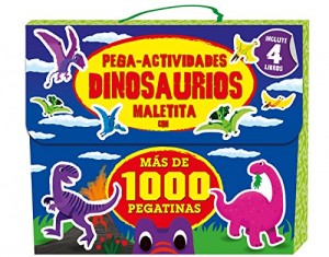Libros de dinosaurios para niños y adultos | Pega-actividades dinosaurios (más de 1.000 pegatinas) | +6 años | 16 páginas