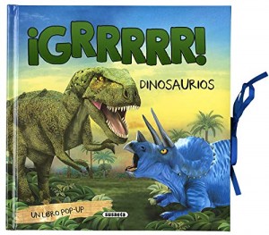 Libros de dinosaurios para niños y adultos | ¡GRRRRR! Dinosaurios (Libro pop-up) | +7 años | 18 páginas 