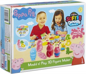 Juguetes y cuentos de Peppa Pig | Set para la creación de personajes en 3D con plastilina | A partir de 3 años