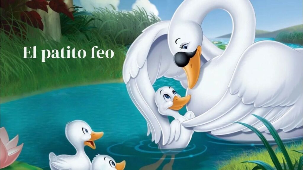 El patito feo cuento infantil con cisne y patitos – moraleja y enseñanza para niños