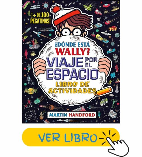 Libros sobre el universo para niños | ¿Dónde está Wally? Viaje por el espacio | Libro de actividades