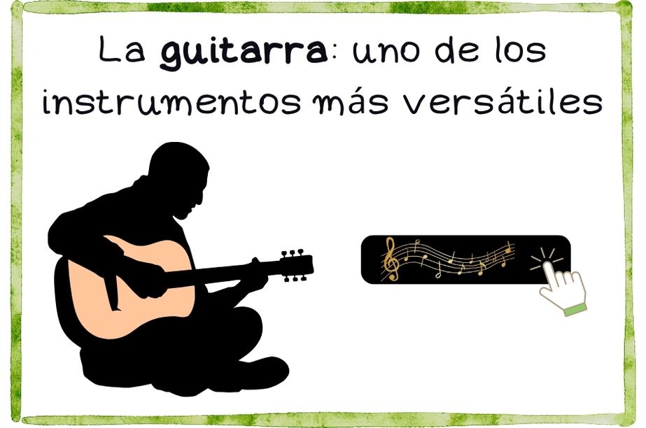 guitarra acústica y portátil