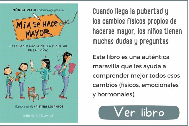 Libros informativos | Mía se hace mayor | A partir de 8 años | 48 páginas