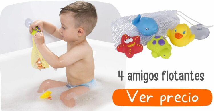 Juguetes de baño sin agujero bebés
