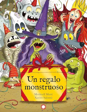 Libro infantil Un regalo monstruoso interactivo
