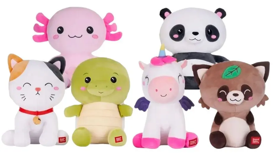 Peluches kawaii de diferentes animales