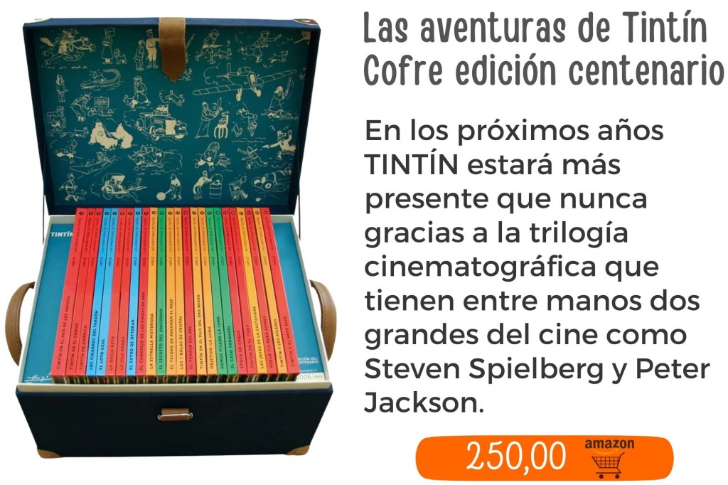 Cofre Tintín Edición del Centenario Hergé 24 álbumes Norma