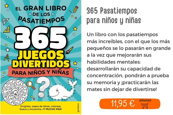 365 Pasatiempos para niños y niñas 