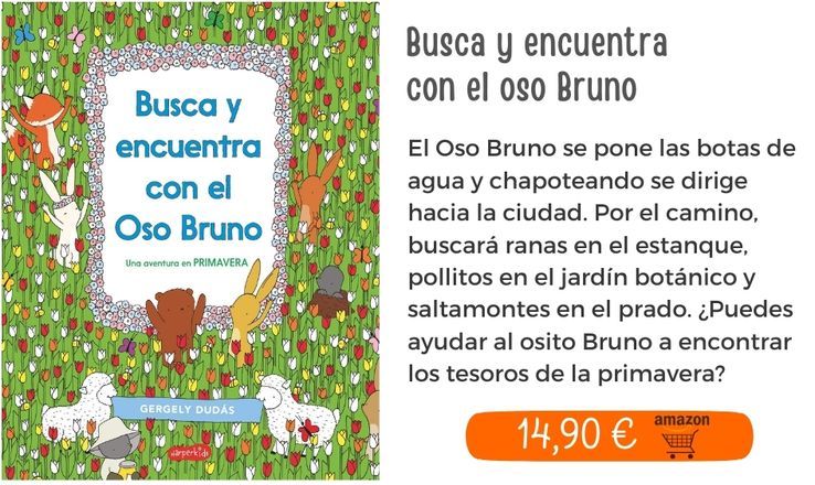 Juegos de ingenio | Busca y encuentra con el oso Bruno. Una aventura en primavera