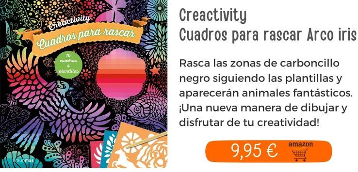 Creactivity. Cuadros para rascar Arco iris