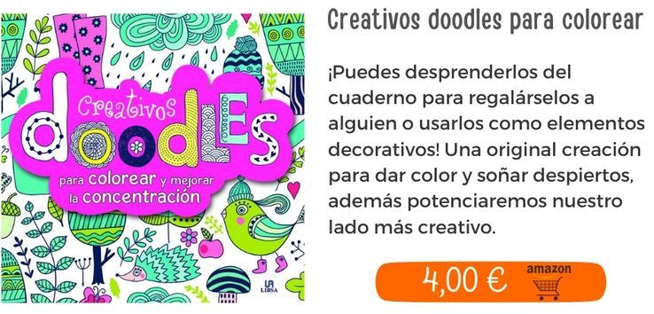 Creativos doodles para colorear y mejorar la concentración