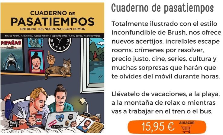 Cuaderno de pasatiempos (1 y 2).  Entrena tus neuronas con humor