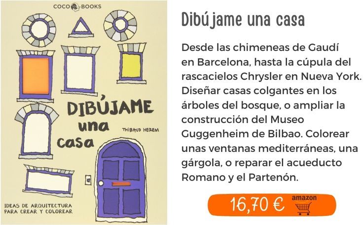 Dibújame una casa.  Ideas de arquitectura para crear y colorear