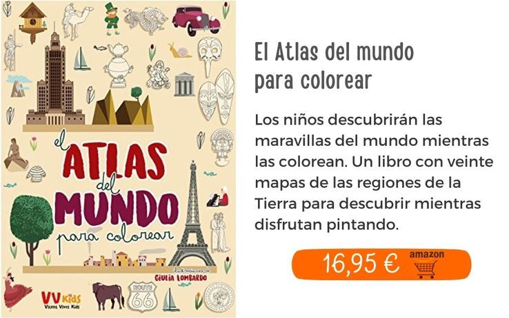 El Atlas del mundo para colorear