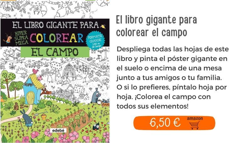 El libro gigante para colorear el campo