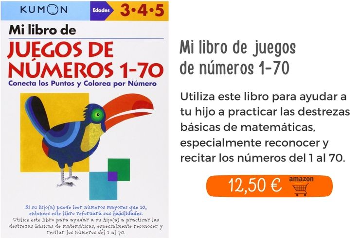 Juegos de ingenio | Mi libro de juegos de números 1-70