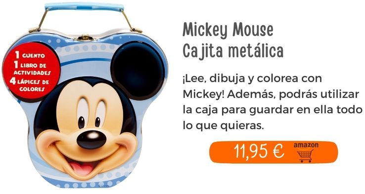 Mickey Mouse. Cajita metálica